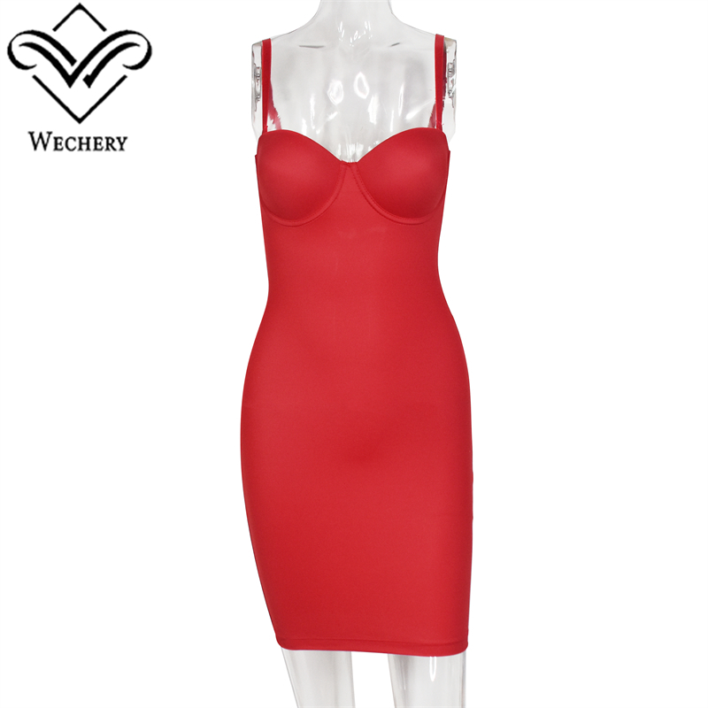 Women'S Red Formal Wear - Wechery レッドドレス女性のための痩身シェイプウェアスリップストレートチューブドレスボディシェイパーエレガントパーティー女性服