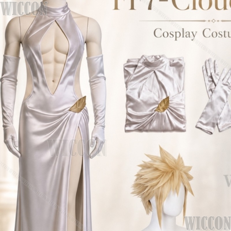 FF7 コスプレ クラウド ハイスリット ウェディングドレス - Evening Gown のレビューと価格