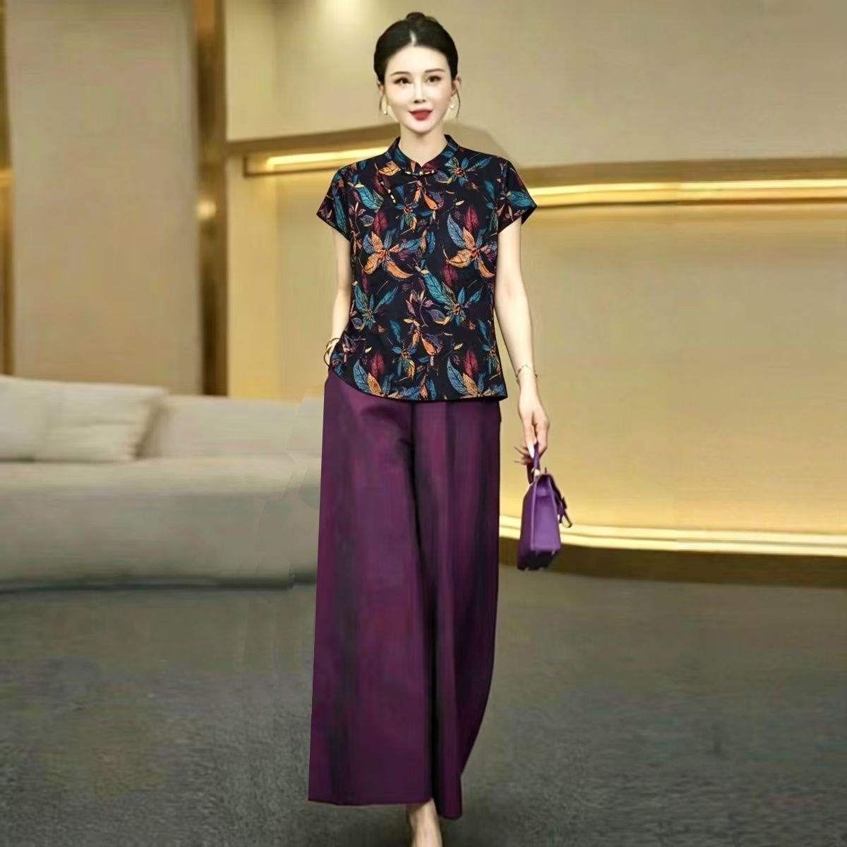 シルク素材の夏用スーツ、母の日ギフトに最適なレトロなチャイナ - Silk Blouse のレビューと価格