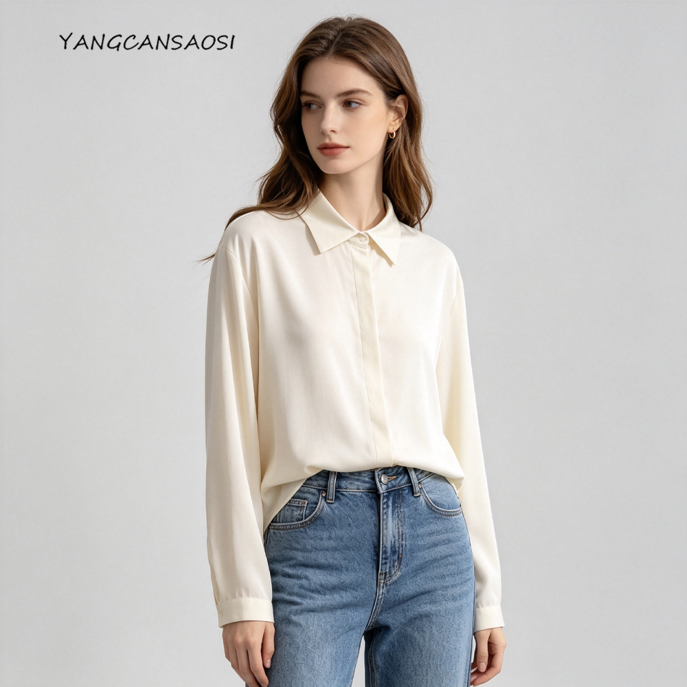 プラスサイズ女性向け、初秋の新作。93％天然シルクを使用した - Silk Blouse のレビューと価格