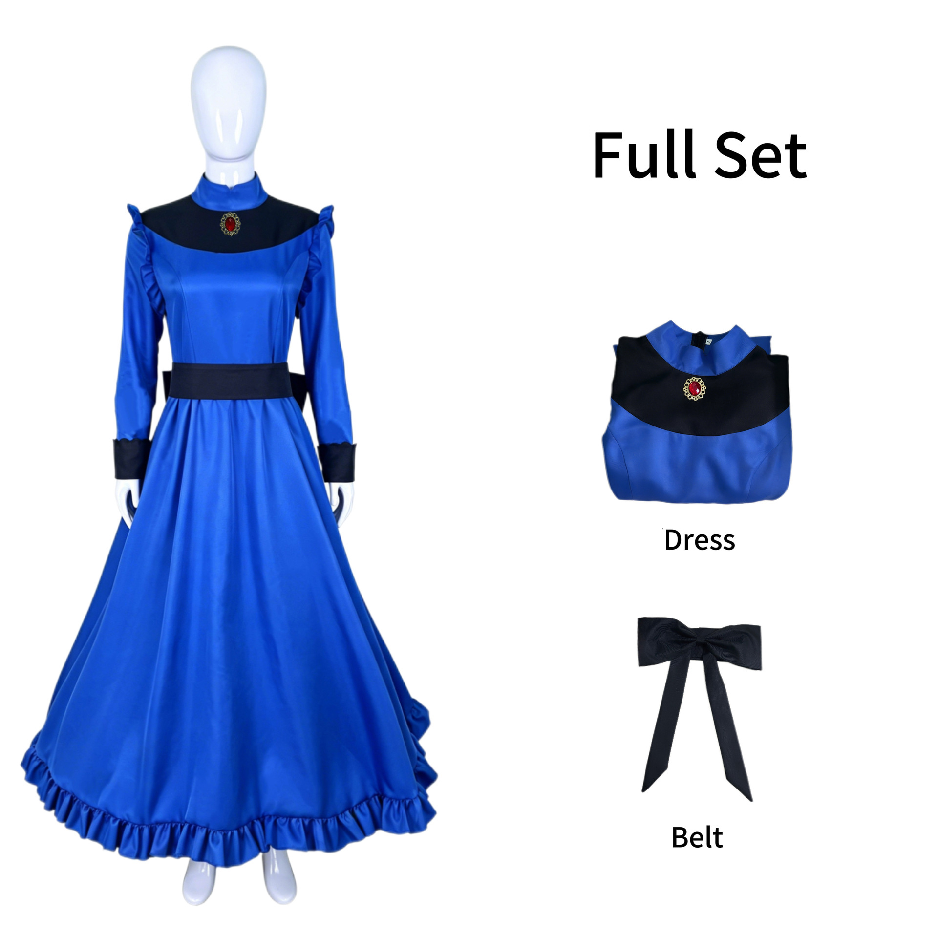 アニメゆばばコスプレ衣装ハロウィンパーティーヴィンテージビク - Evening Gown のレビューと価格