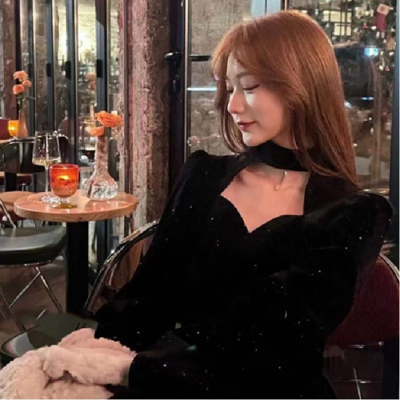 女性のためのきらびやかなベルベットのドレス,ハイエンド,エレ - Women'S Red Formal Wear のレビューと価格