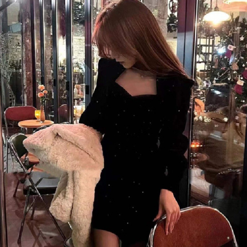 女性のためのきらびやかなベルベットのドレス,ハイエンド,エレ - Women'S Red Formal Wear のレビューと価格